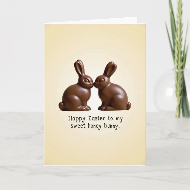 Sweet Chocolate Rabbits Card (Front)