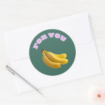 Sweet Choice Banana Stickers – Hand-Drawn Cute