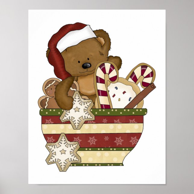 Sweet Christmas Bear Poster (Front)