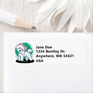 Sweet Christmas Bichon Label