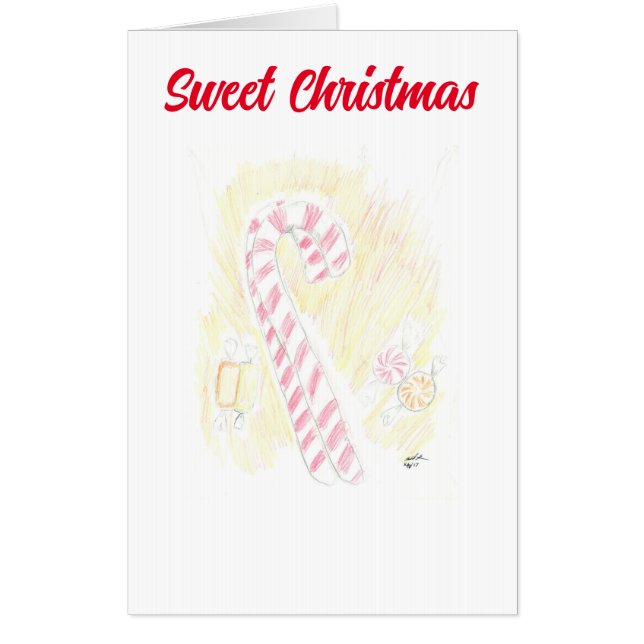 Sweet Christmas Big Christmas Card (Front)