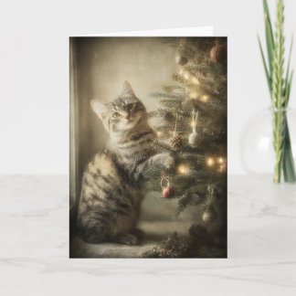 Sweet Christmas Cat Card