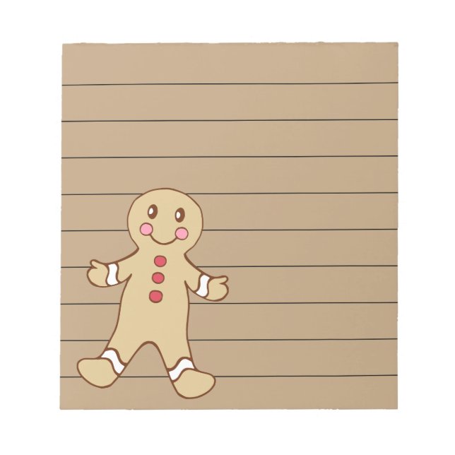 Sweet Christmas Cookie Notepad (Front)