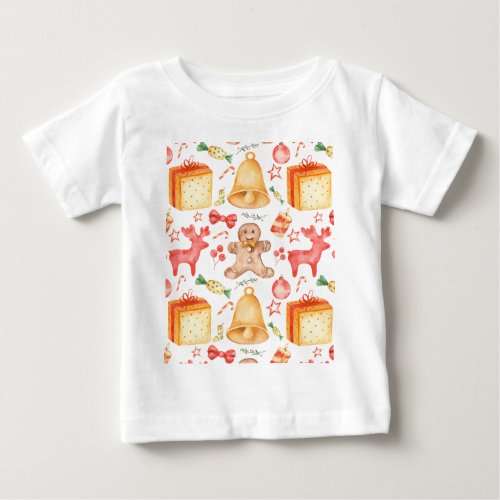 Sweet Christmas Cookies and Candies         Baby T_Shirt