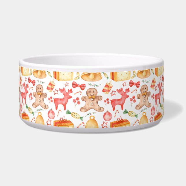 Sweet Christmas Cookies and Candies        Bowl (Front)