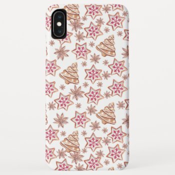 Sweet Christmas Cookies Pattern Iphone Xs Max Case by ChristmaSpirit at Zazzle