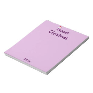 Sweet Christmas Custom date Notepad