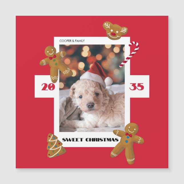 Sweet Christmas custom photo cute pet (Front)