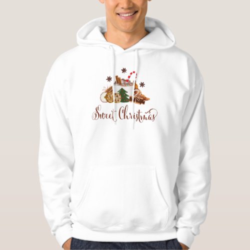 Sweet Christmas Frappuccino Cookie Cinnamon Art Hoodie