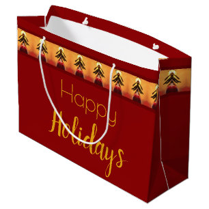 Sweet Christmas Gift Bag In Cranberry