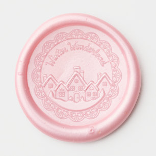 Sweet Christmas Gingerbread Village Wax Seal Sticker