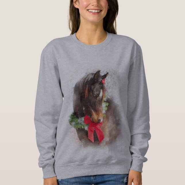 Sweet Christmas Horse Sweatshirt (Front)