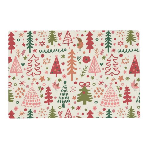 Sweet Christmas Pattern Placemat