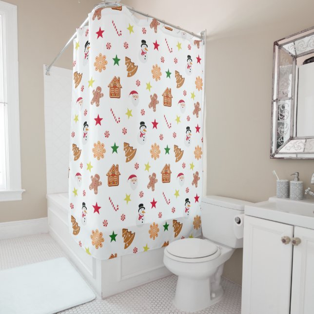Sweet Christmas Shower Curtain (In Situ)