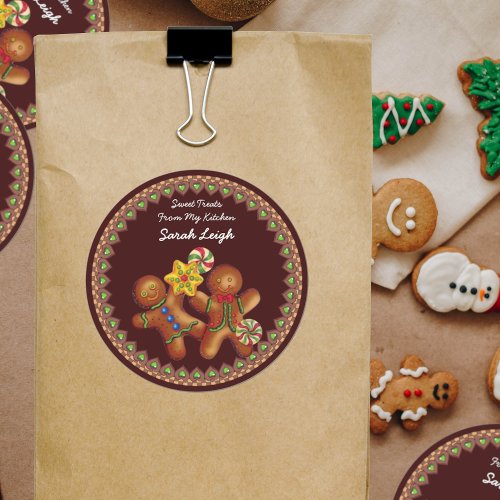 Sweet Christmas Treats Food Gift Sticker
