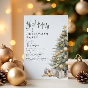 Sweet Christmas Tree Christmas Party Invitation
