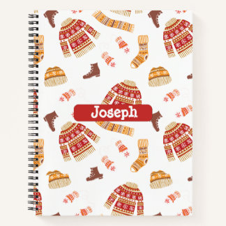 Sweet Christmas winter clothes Notebook