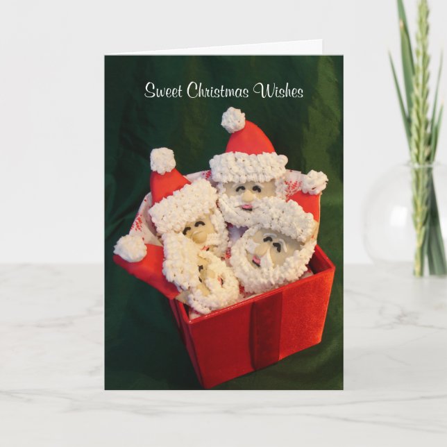 Sweet Christmas Wishes Holiday Card (Front)