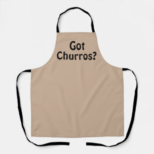 Sweet Churros Tan Black Baking Apron