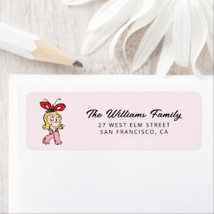 Sweet Cindy Lou Who Portrait Label