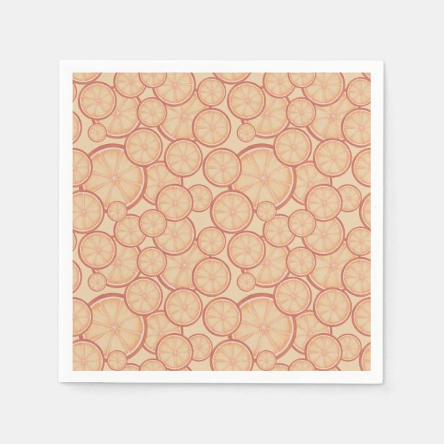 Sweet Citrus Bliss: A Fresh New Beginning Napkins (Front)