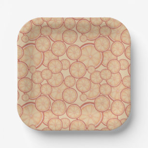 Sweet Citrus Bliss: A Fresh New Beginning Paper Plates