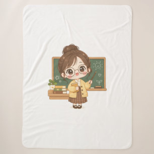 Sweet Classroom Teacher Sherpa Blanket
