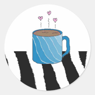 Sweet Coffee Classic Round Sticker