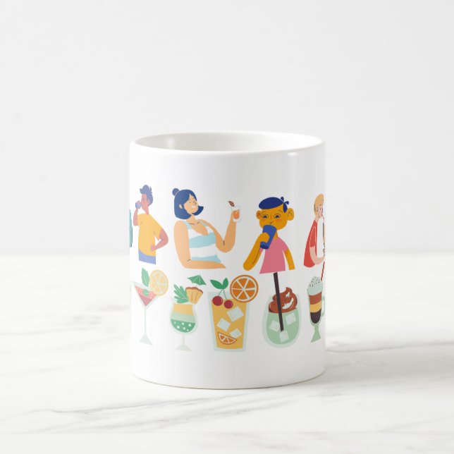 Sweet Cold Beverages People Love Coffee Mug (Center)