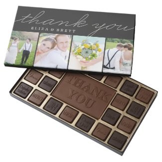 Sweet Collage Thank You Personalized Chocolate Box