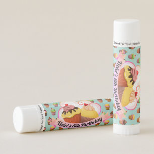 Sweet & Colorful Cupcakes in Assorted Flavors Lip Balm
