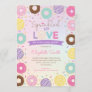 Sweet Colorful Donuts Girl Baby Sprinkle Invitation
