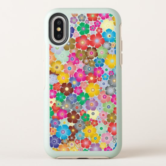 Sweet Colorful Flower Design iPhone X Case