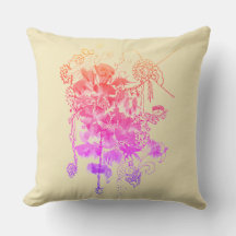 Sweet Colorful Flowers Shabby Chic Abstract