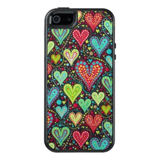 Sweet Colorful Hearts and Dots Design