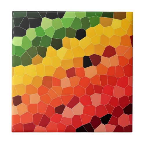Sweet Colorful Honeycomb Pattern Mosaic _ Rainbow Ceramic Tile
