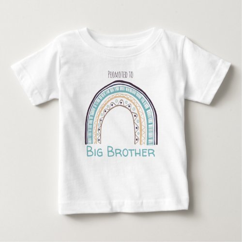 Sweet colorful rainbow big brother reveal baby T_Shirt