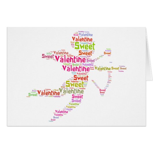 Sweet Colorful Valentine Cupid (Front Horizontal)