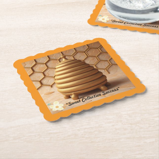 "Sweet Community Bond" Paper Coaster (Angled)