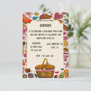 Sweet Confections Cute Pastry Save The Date