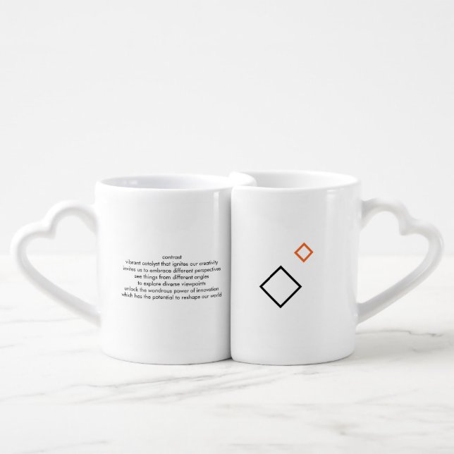 sweet contrast coffee mug set (Front Nesting)