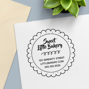 Sweet Cookie Bakery Business Address Self-inking Stamp
