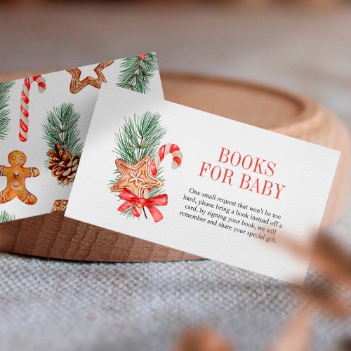 Sweet Cookie Christmas Books For Baby  Enclosure Card