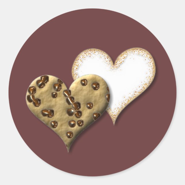 Sweet Cookie Love Classic Round Sticker (Front)