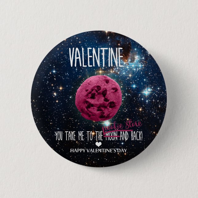 Sweet cookies to Valentines Pinback Button (Front)