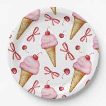 Sweet Coquette Birthday Paper Plates 