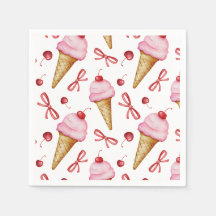 Sweet Coquette Watercolor Napkins 