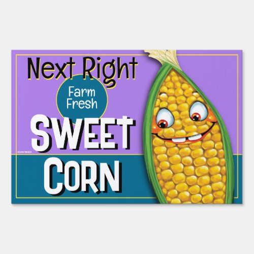 Sweet Corn 24x36 Farmer Produce Road Sign 