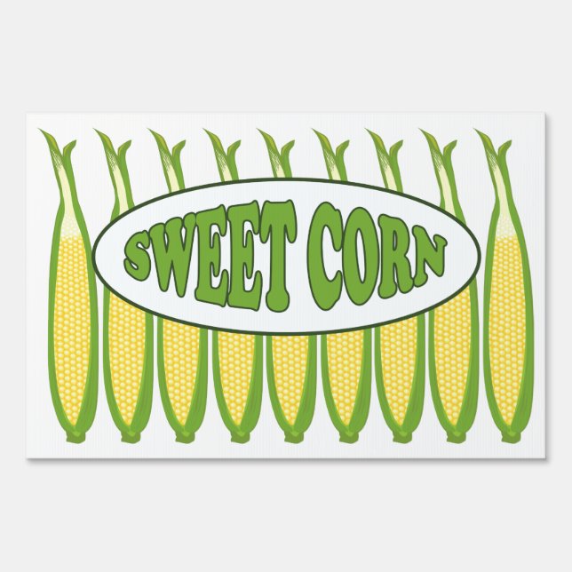 Sweet Corn Farm Stand Lg Yard Sign (Front)