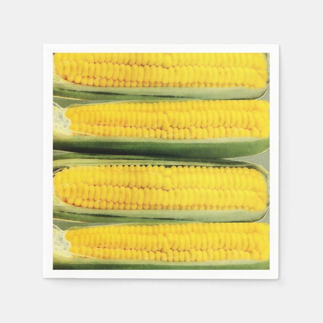 Sweet corn - vintage illustration napkins (Front)